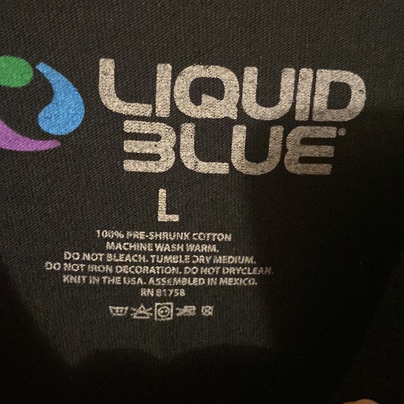 Galaxy Lion - Black - Liquid Blue T-Shirt - Picture 3 of 4